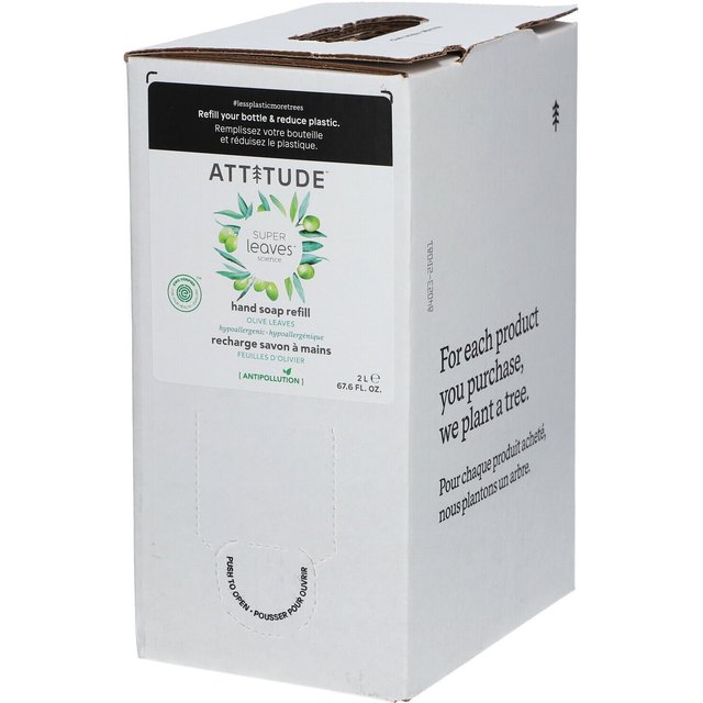 Super Leaves Savon Mains aux Feuilles d'Olivier Refill 2 l savon