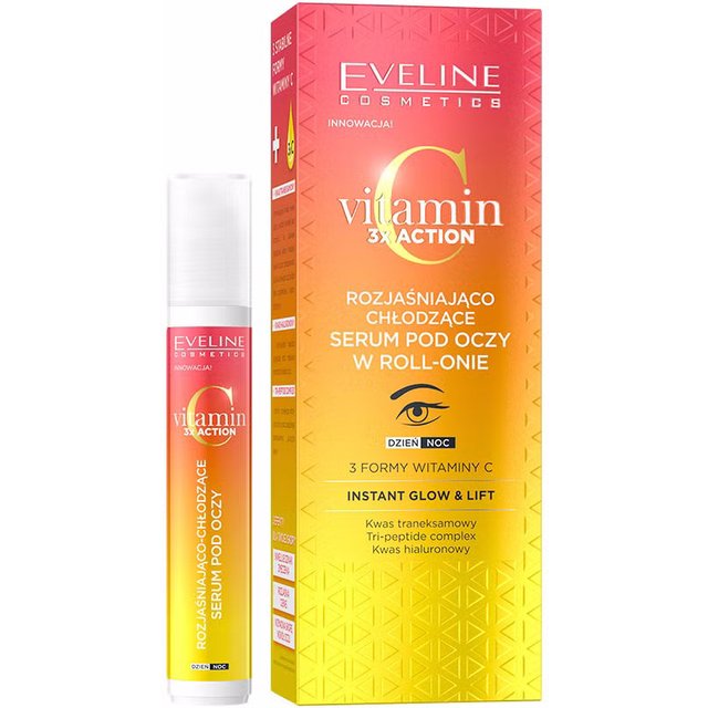 Aufhellendes und kühlendes Roll-on-Augenserum