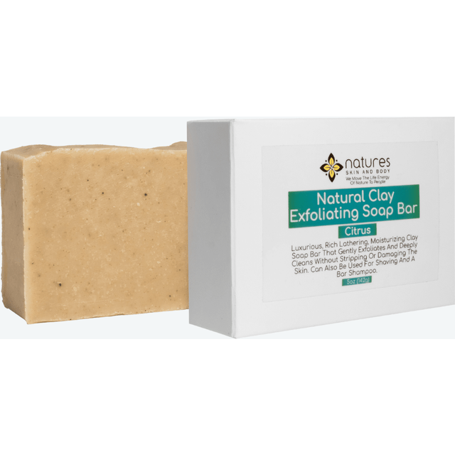 Natural Clay Exfoliating Soap Bar — Citrus