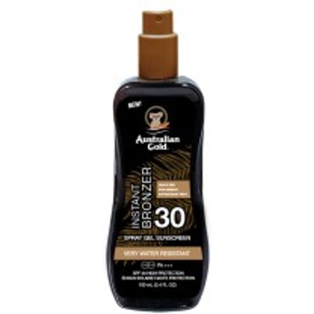 Australian Gold Sunscreen SPF30 Spray Gel With Instant Bronzer 100ml