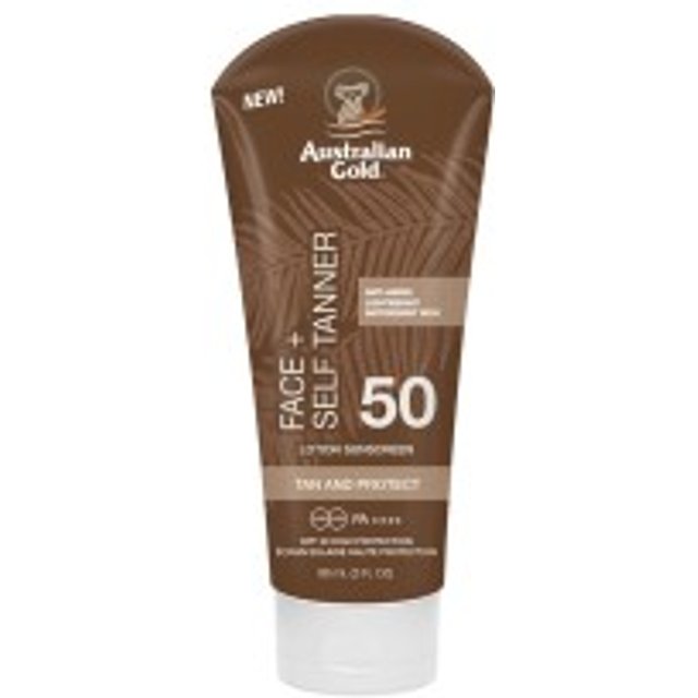 Australian Gold Face Self Tanner SPF50 Sunscreen 88ml