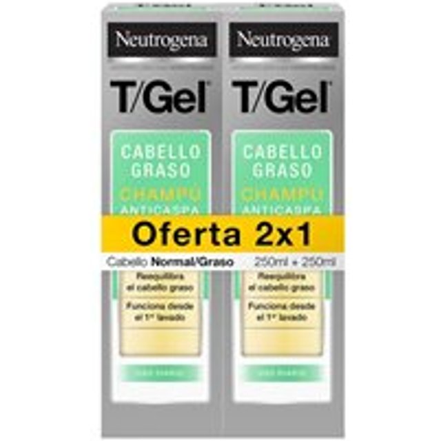 Neutrogena T/Gel Normal-Oily Anti-Dandruff Shampoo Pack 2 X 250ml