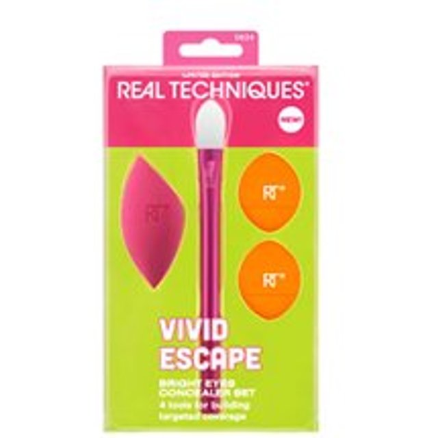 Real Techniques Vivid Escape Bright Eyes Concealer Case 4 Pcs