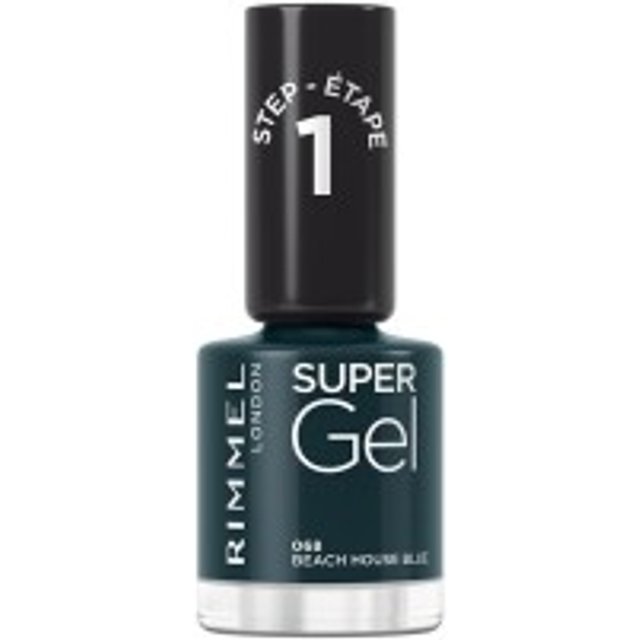 Rimmel London Super Gel Nail Polish 068-Beach House Blue 12ml