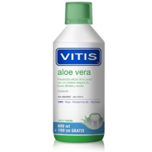 Vitis Aloe Vera Mouthwash Promo 400+100 As A Gift 500ml