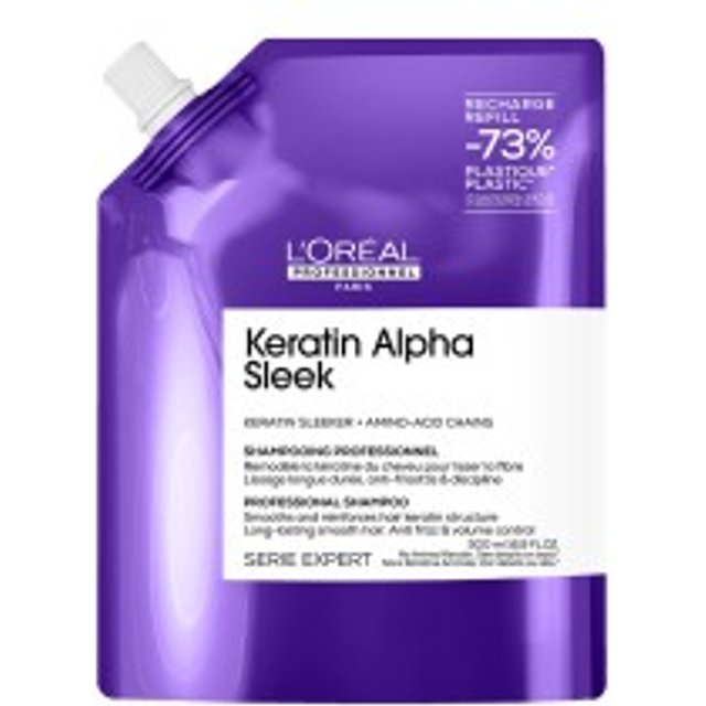 L'Oréal Professionnel Paris Keratin Alpha Sleek Shampoo Recharge 500ml