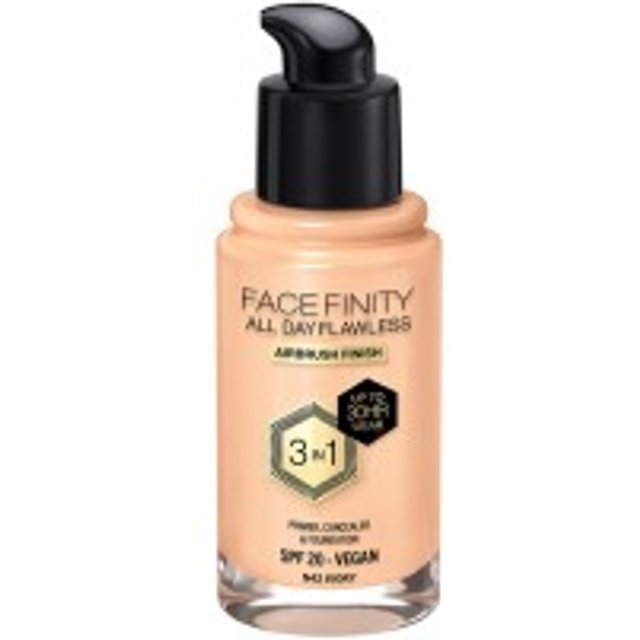 Max Factor Facefinity All Day Flawless 3 In 1 Base De Maquillaje N42-Ivory 30ml
