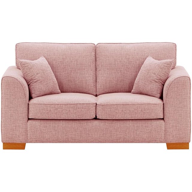 Avos 2 Seater Sofa, blush pink, Leg colour: aveo