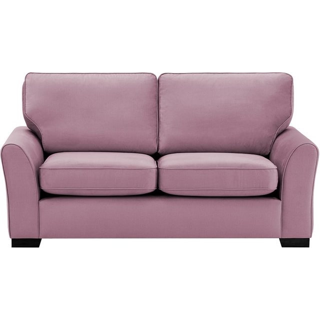 Serena 2 Seater Sofa, blush, Leg colour: black
