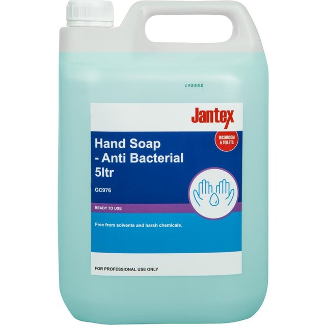 Jantex Unperfumed Antibacterial Liquid Hand Soap 5Ltr