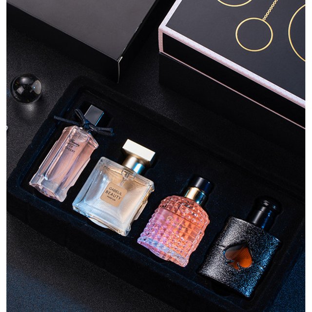 New Perfume Flower Tale Of Black Crow Four Piece Women's Perfume Set Gift Box Fresh And Lasting Fragrance Popular Perfume