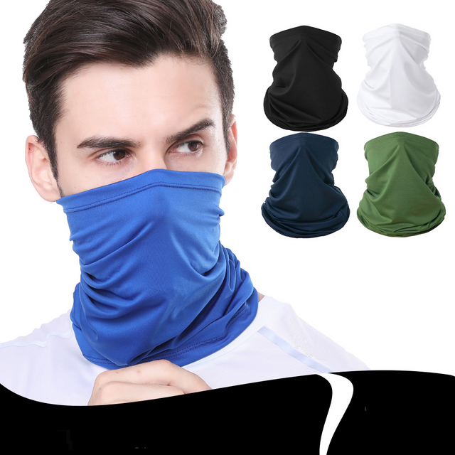Cycling Face Mask Sunscreen Ice Silk Headscarf Outdoor Cycling Mask Sports Breathable Scarf Fishing Mountaineering Motorcycle Magic Face Towel