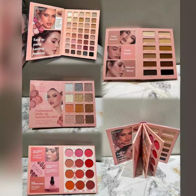 Eye Shadow Book Eyeshadow Palette Matte Pearlescent Blush Highlight Concealer All In One Makeup Cos Color Palette