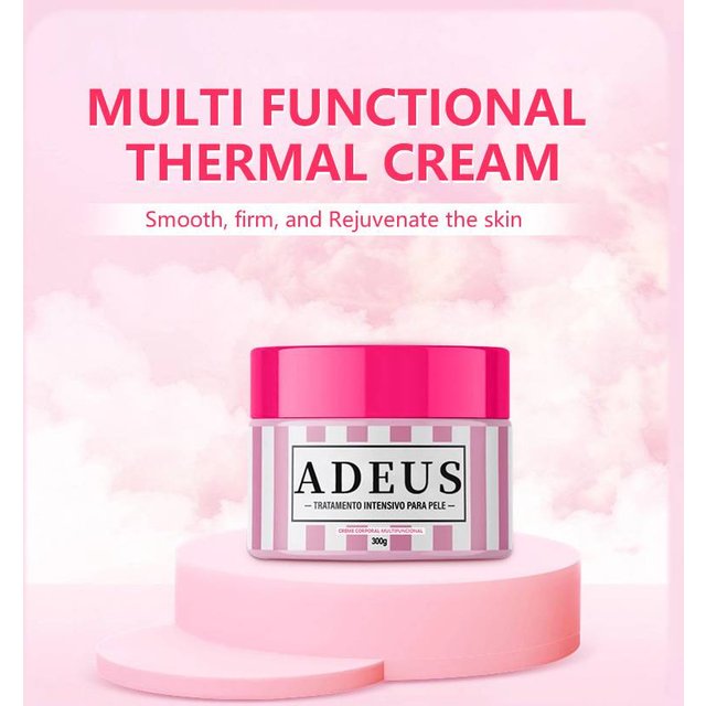 Creme Adeus Multifunctional Warming Body Cream – Deep Hydration, Soothing Relief & Skin Revitalization, 300g Floral-Scented Moisturizer