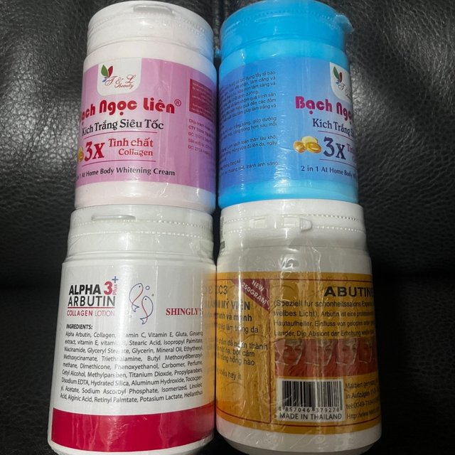 trang Bach Ngoc Lien Bạch Ngọc Liên Kích Trăng Siêu Tốc 3X Tinh Chất Kem Body Kích Trắng Arbutin 3c3 Hủ