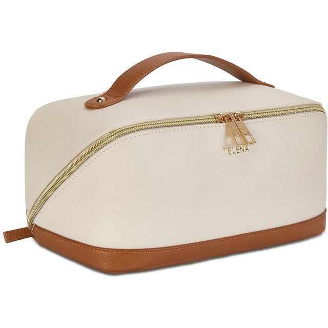 Women's Bags Dedicated Cosmetic Bag Large Capacity Travel Cosmetic Bag Portable Leather Waterproof Cosmetic Storage Bag Toiletry Bag