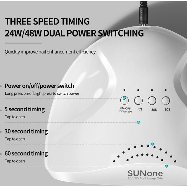 Sunone LED Nail Lamp - Fast-Drying UV Gel Curing Light With USB - Quick Curing For Gel Polish, Professional Nail Dryer