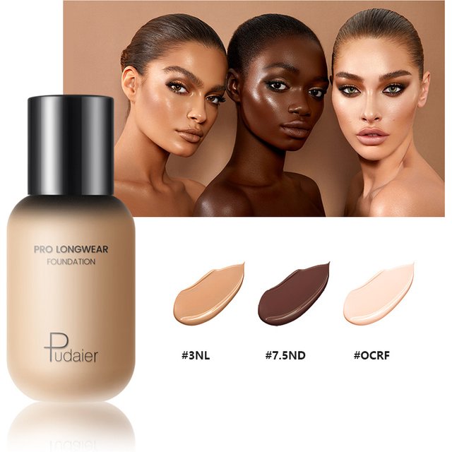 Warm Tonal Liquid Foundation Oil Control Waterproof Full Coverage Facial Natural Concealer Base Makeup Cosmetic