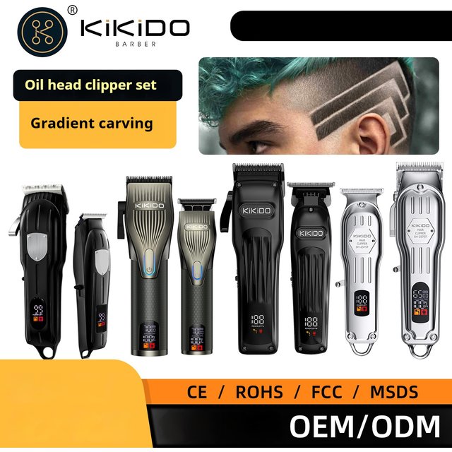 Professional Hair Clipper Set – Cordless/Corded Dual Mode, Stainless Steel Blades, Low Noise (36dB) for men & Women