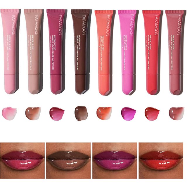 Waterlight Doodle Lip Mirror Lip Glaze Lip Oil Moisturizing Glass Lip Oil Cross Border Phone Case Lip Glaze Cross Border FAFAMO
