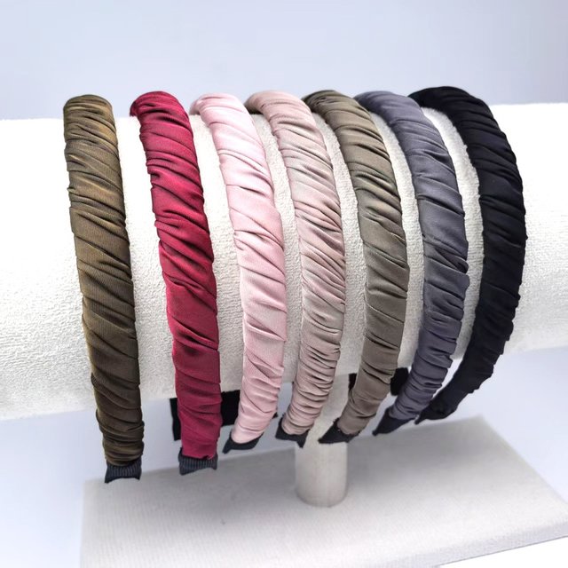 Minimalist Pleated Headband, Versatile Wrap Hair Hoop For Outings, Fresh Vintage Fashion Hair Accessory, Elegant Hair Clip