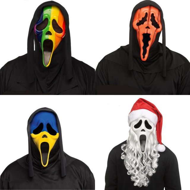 Premium Latex Scream Face Mask - Halloween Party Scary Costume Accessory With Realistic Details