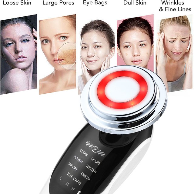 Home Beauty Infusion Instrument 7 In 1 Facial Lifting And Firming Cleansing Instrument Facial Infusion And Cleaning Instrument
