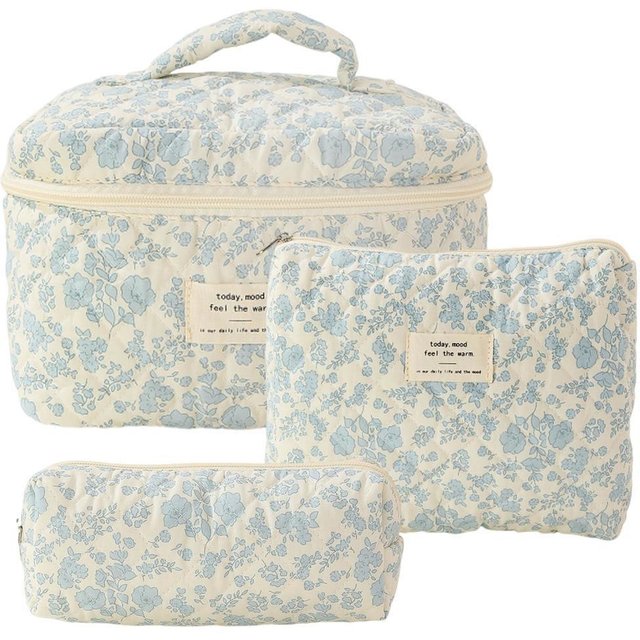 Women's Bags Small Fresh Cute Cotton Cosmetic Bag Niche Portable Wash Storage Bag Floral Cute Box Bag Box