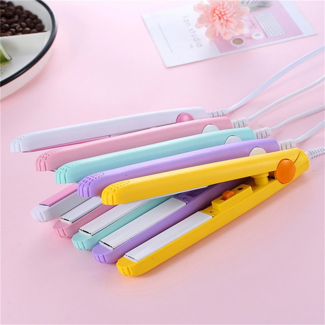 Straightener Women, Small Ceramic Flat Iron, Dual-use And Straightening, Mini Hair Straightener, Portable Gift For