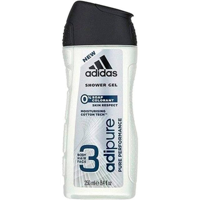 Adidas 3-in-1 Adipure Shower Gel - 250 ml
