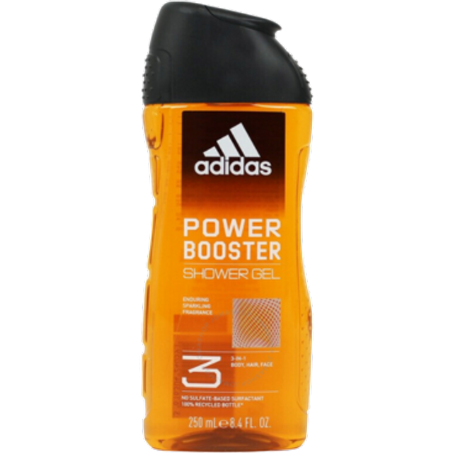 Adidas 3-in-1 Power Booster Shower Gel - 250ml