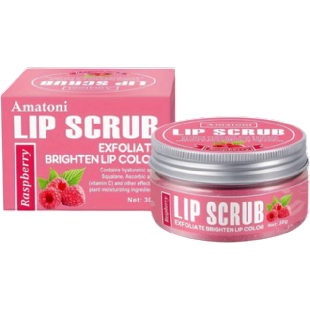 Amatoni Lip Scrub Raspberry - 30g