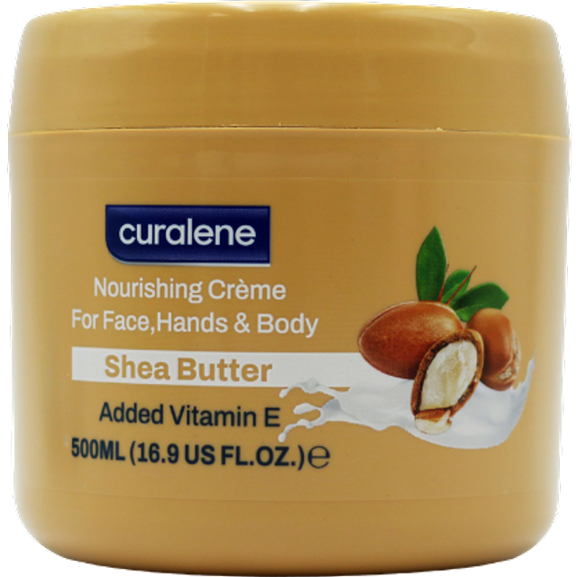 Curalene Shea Butter Nourishing Creme for Face, Hands & Body - 500 ml