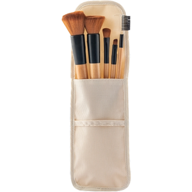 InnovaGoods Miset Wooden Makeup Brush Set - 5 pcs