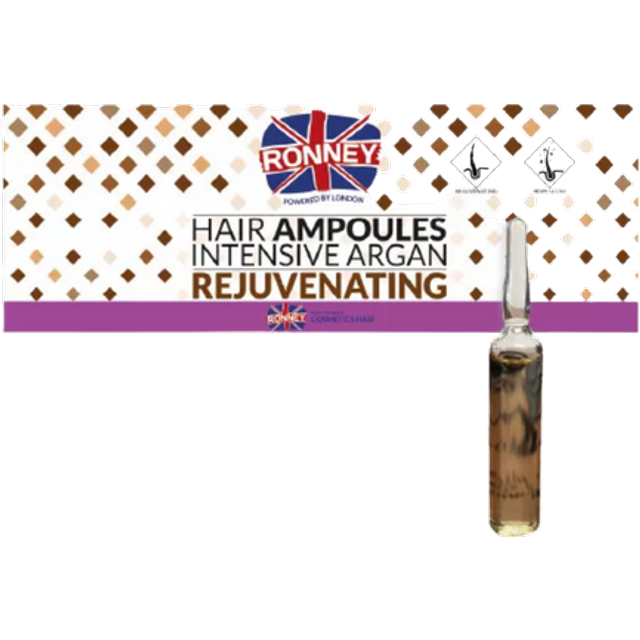 Ronney Hair Ampoules Intensive Argan Rejuvenating 12 x 10 ml