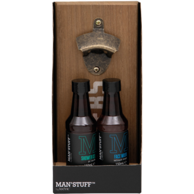 Technic Man' Stuff Bottle Opener & Bath Care Set
