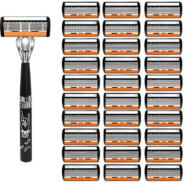 6-Blade Razor with 30 Replacement Heads