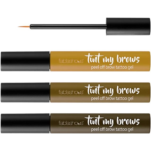 Fablashous Brush-On & Peel-Off Eyebrow Tattoo Tint - 3 Colours