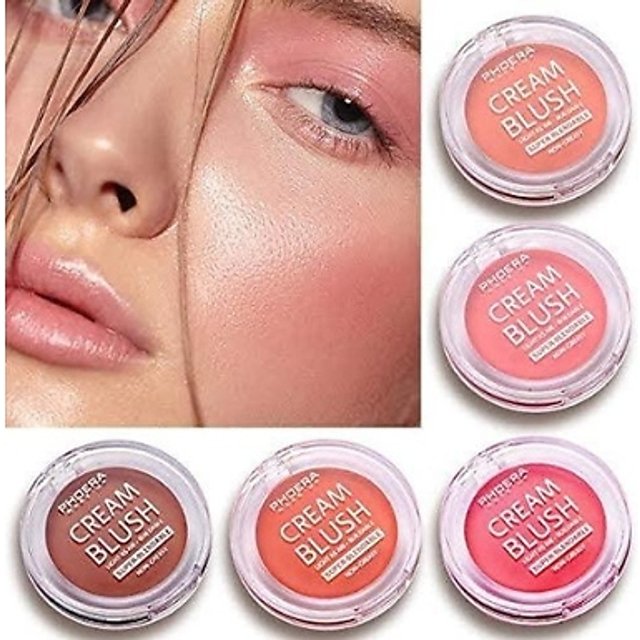 Phoera Makeup Cream Blush - 7 Colours