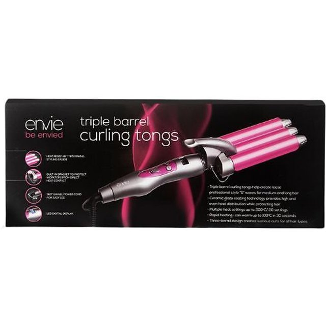 Envie 3 Barrel Hair Waver Tool Set - Multiple Heat Settings!