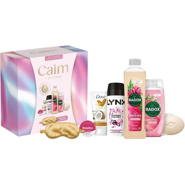 1 to 4-Pack of the Ultimate Calm Pamper Gift Set - Featuring Lynx, Radox, Dove & More!