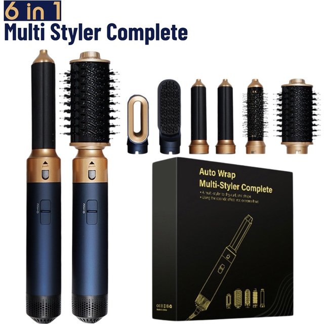 6 In 1 With Brush Curling Iron Straightener Personal Care Styling Tool Hair Dryer Multi Styler