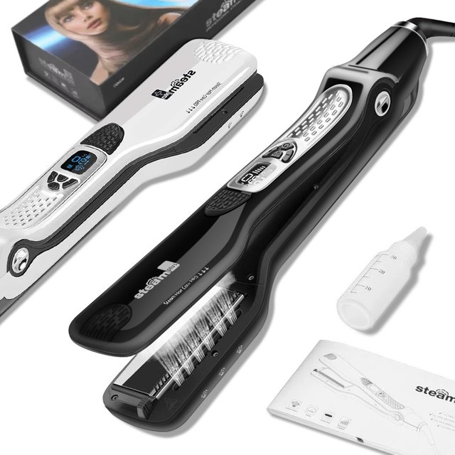 Hair Curler Steam Hair Straightener Multi Function Straight Hair Splint Curling Iron Straight Curling Dual Purpose Spray Straight Hair Clip