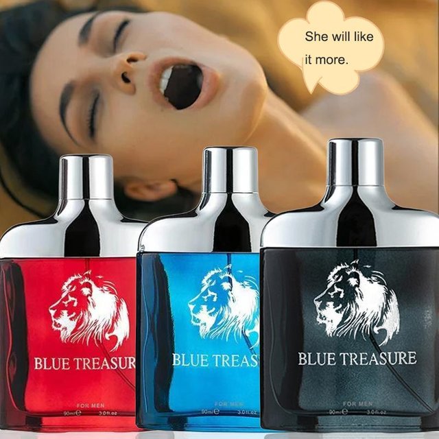 Men's Perfume, With A Long-lasting Fresh Floral Scent, Enhances Male Charm And Attractiveness. It Features An Elegant Dark Blue Bottle Design.