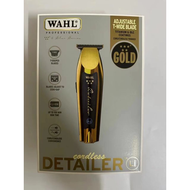Wahl Professional 5 Star Series Cordless Detailer LI Extremely Close Trimming, Crisp Clean Line, Extended Blade Cutting