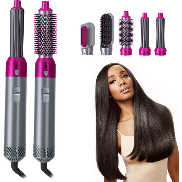 Hairdryer A 5 In 1 Hot Air For Curling Straightening Automatic Straight Comb And Hair Dryer 2024 most popular