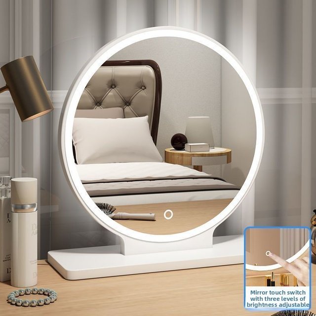 Smart Makeup Home Bedroom With Three-Level Adjustment For Student Dormitory Desktop Vanity Mirror
