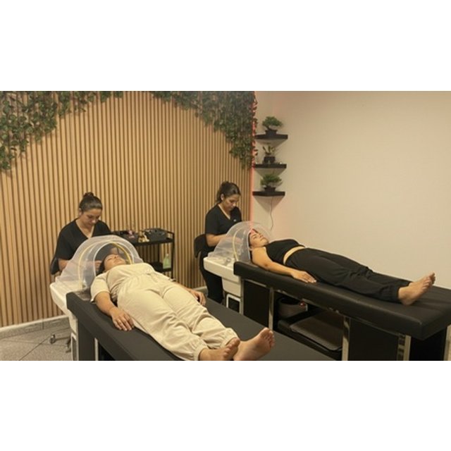 Head spa japonés en pareja de 60 minutos con masaje facial de cuello y bebida de cortesía