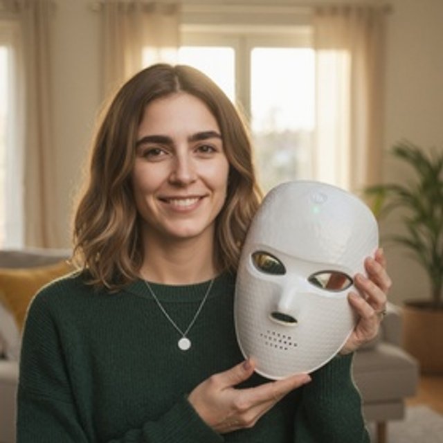 Masque Facial LED Multicolore Rechargeable (Luminothérapie Pro)