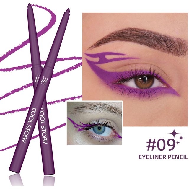 Eyeliner gel mat monochrome, doux, lisse, riche, couleur, imperméable, longue tenue, multifonctionnel, fard à paupières, maquillage pour les yeux